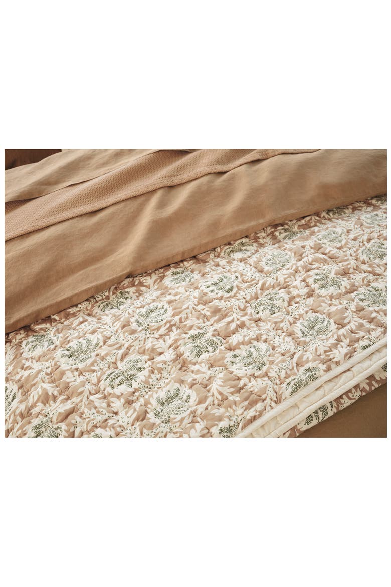 Robles Hand-Stitched Organic Cotton Quilt, Alternate, color, FAWN W/ JUNIPER
