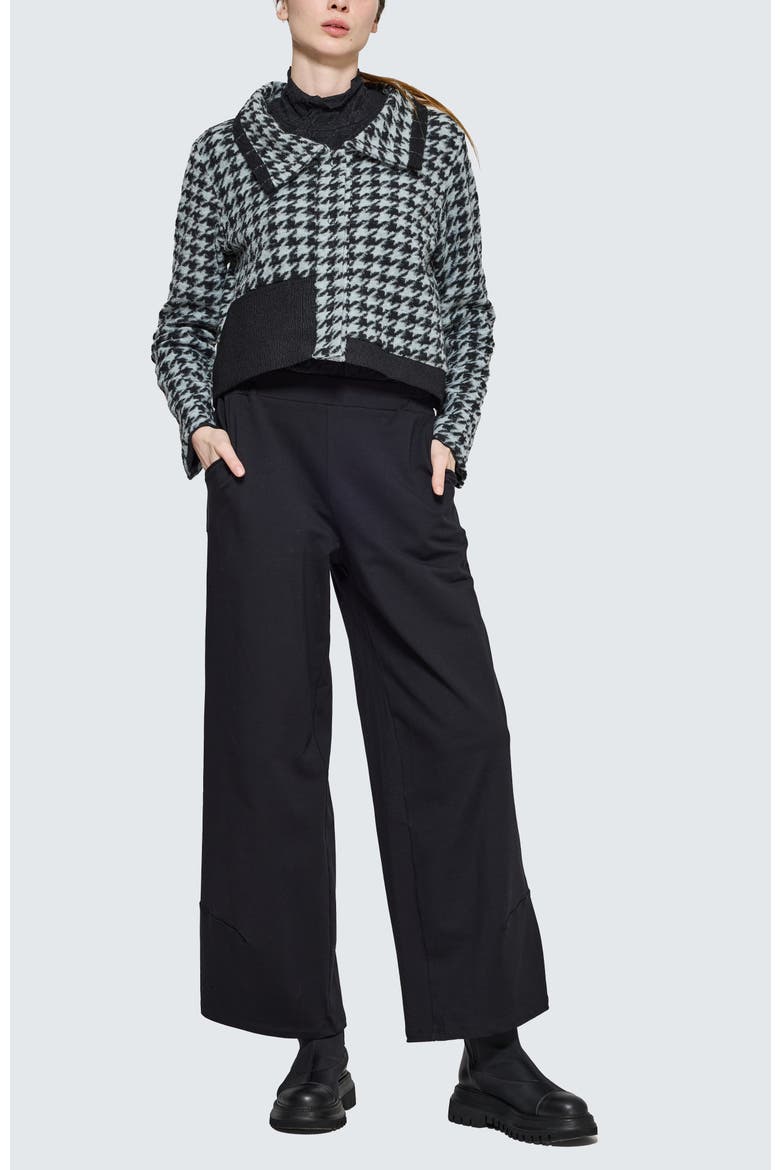 Novaea Mixed-Media Jacket, Alternate, color, Monochrome Black