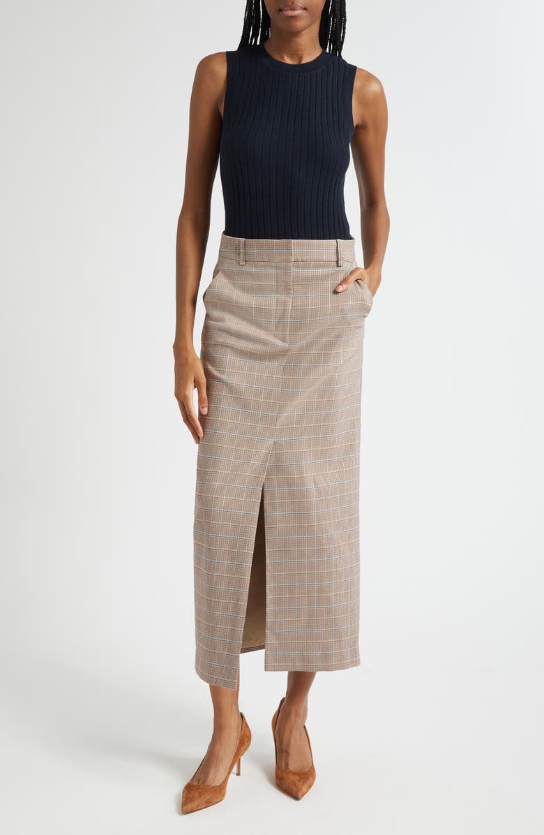 Veronica Beard Jerrel Rib Merino Wool Tank, Alternate, color, Navy