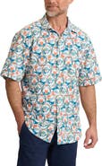 Tommy Bahama Nova Wave Glass Half Full Short Sleeve Seersucker Button-Up Shirt