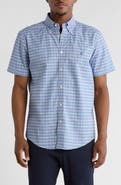 Brooks Brothers Regular Fit Non-Iron Stretch Oxford Short Sleeve Button-Down Shirt