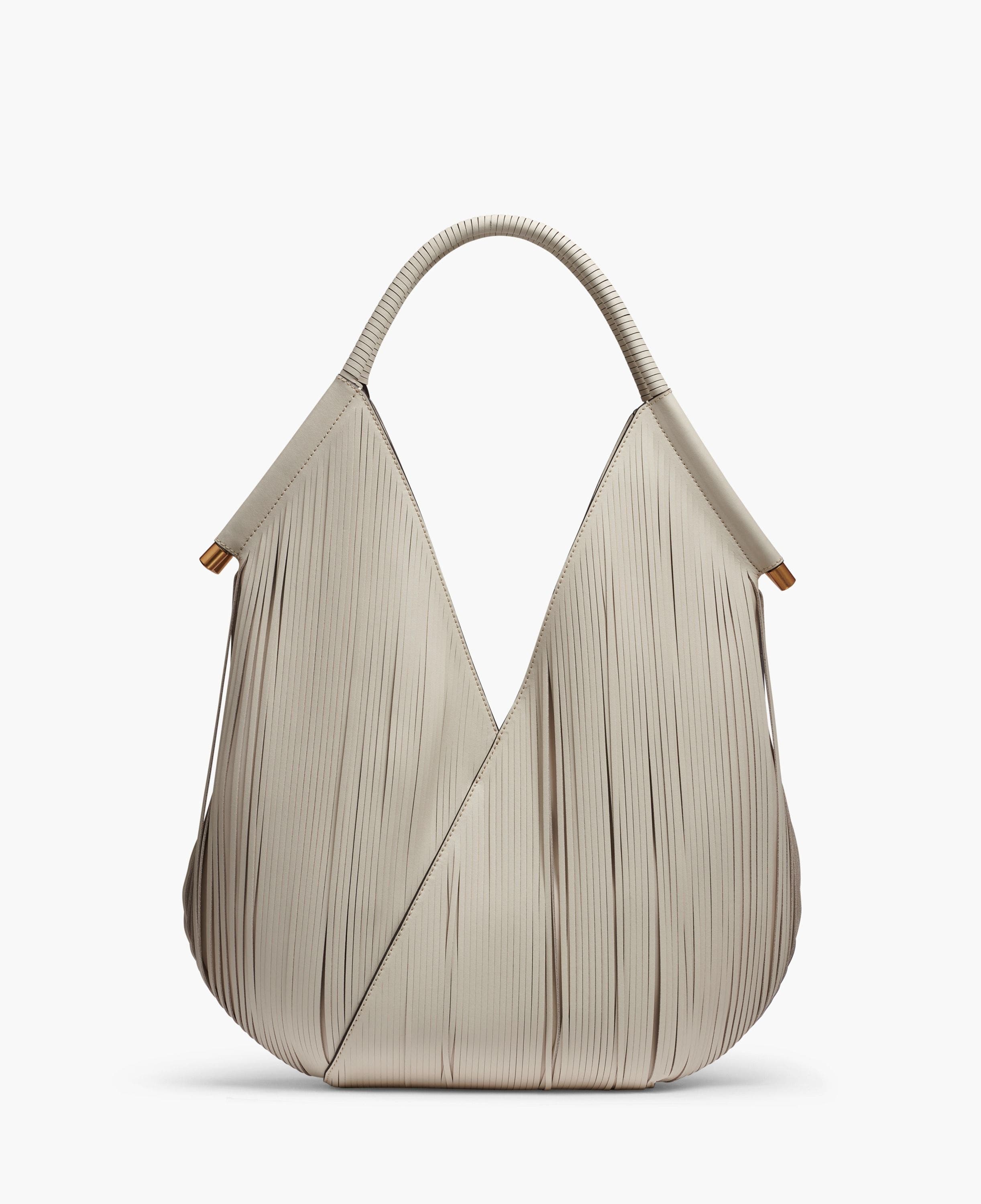 Donna Karan New York Baldwin Large Floral Lasercut Shoulder, Alternate, color, Bone