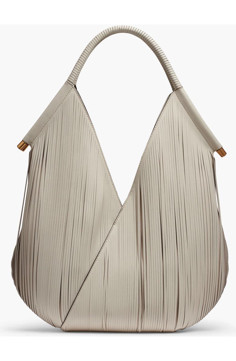 Donna Karan New York Baldwin Large Floral Lasercut Shoulder, Alternate, color, Bone