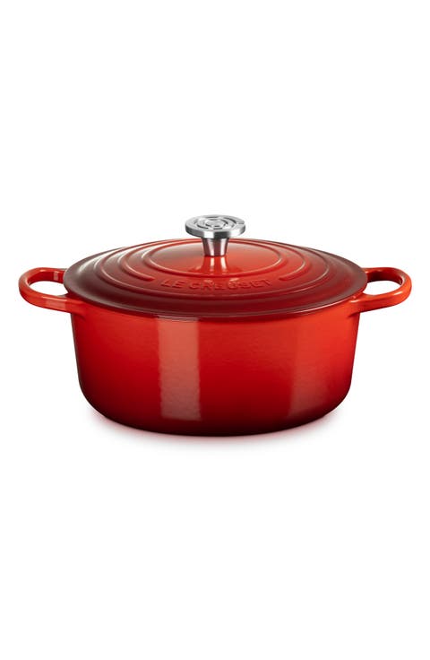 Enameled Cast Iron Round Dutch Oven