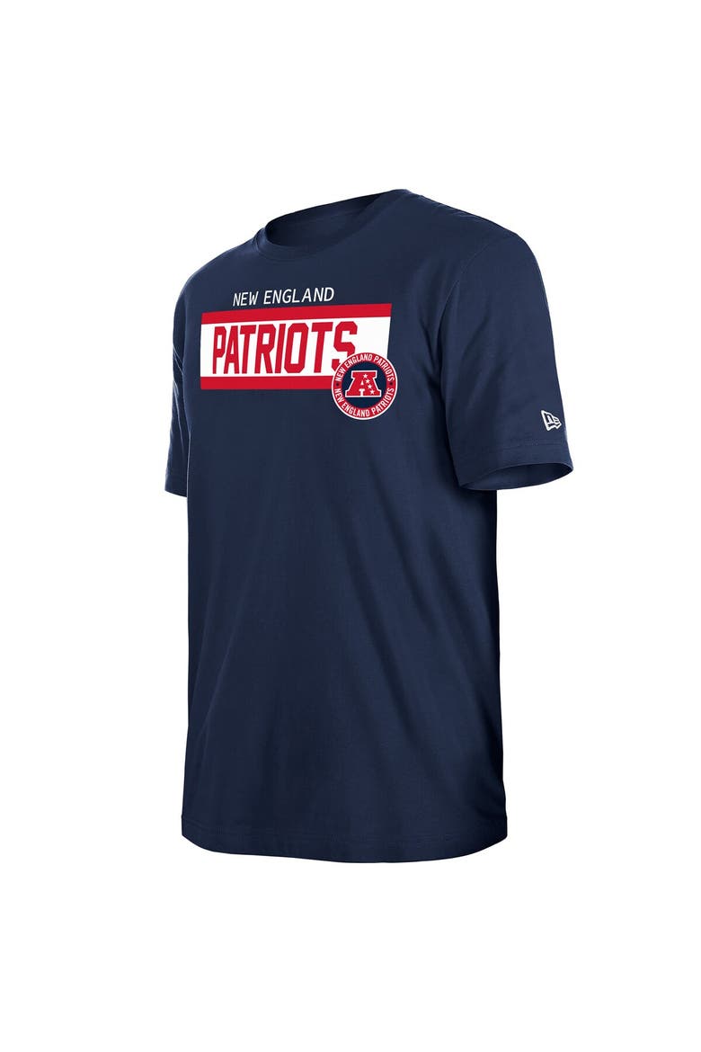 Men's New Era  Navy New England Patriots 3rd Down High Density Print T-Shirt, Alternate, color, Navy