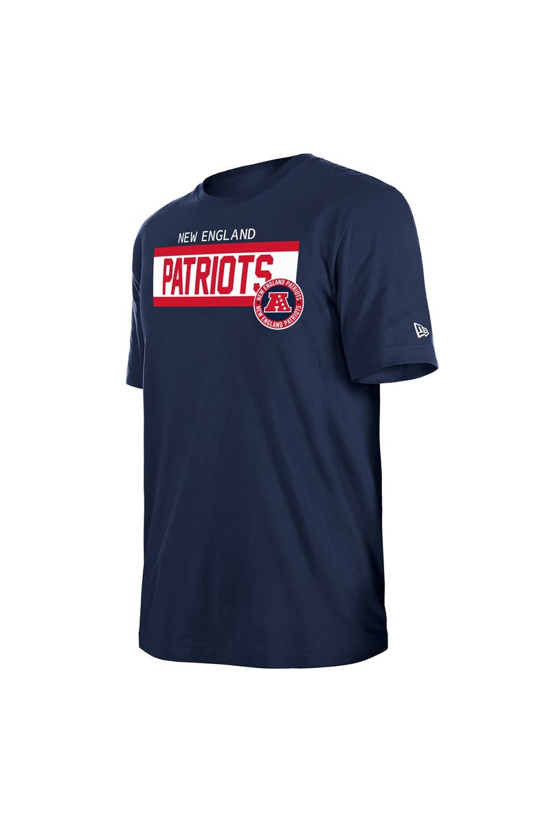 New Era Men's New Era  Navy New England Patriots 3rd Down High Density Print T-Shirt, Alternate, color, Navy