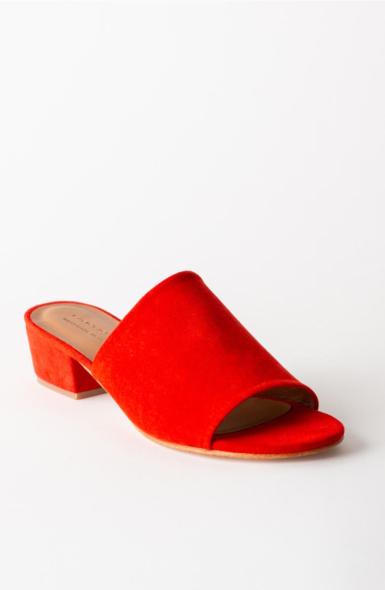 Fortress Rachel Block Heel Sandal, Main, color, Coral Suede