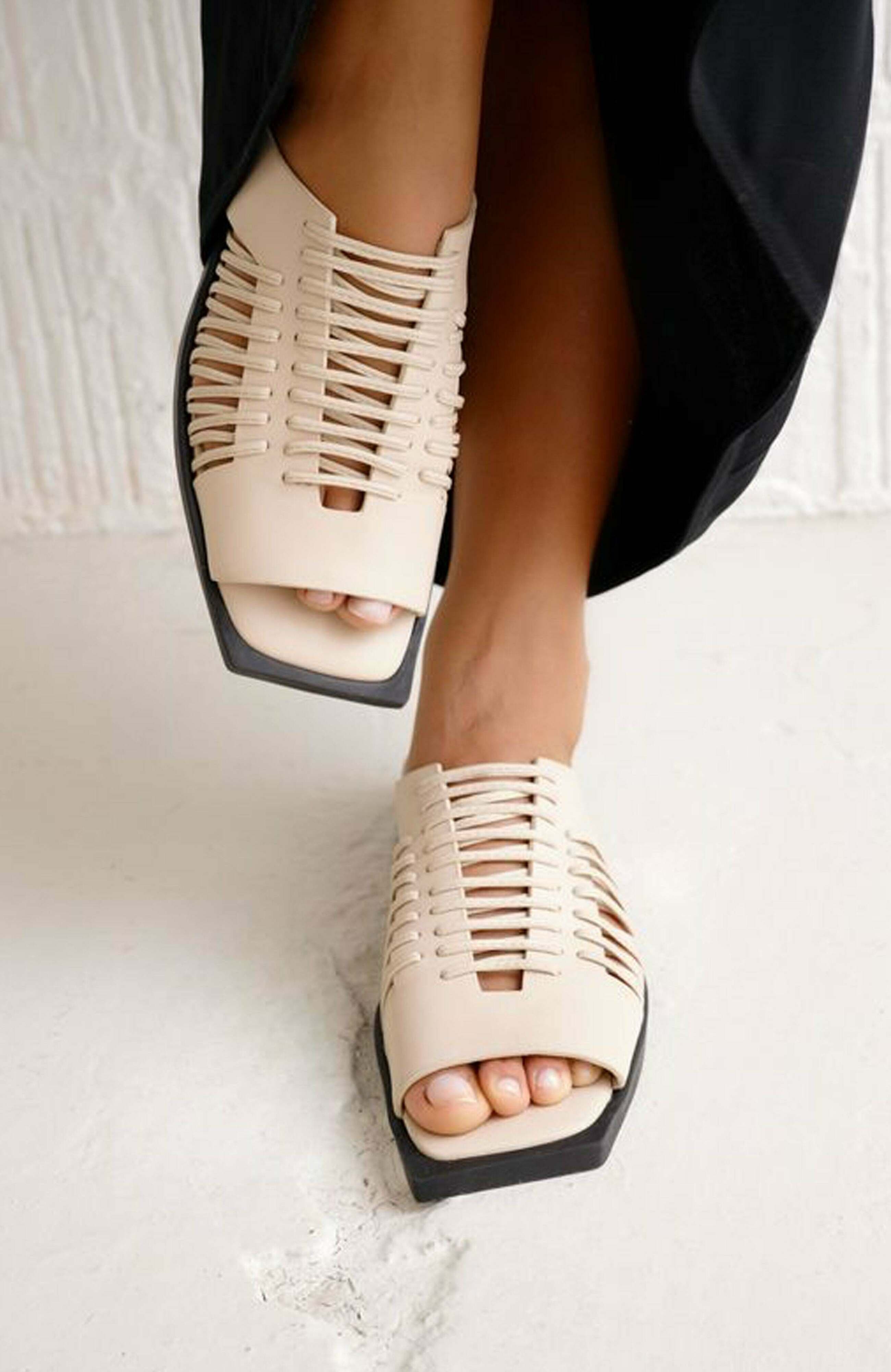 Daniella Shevel Gia Sandal, Alternate, color, Ivory