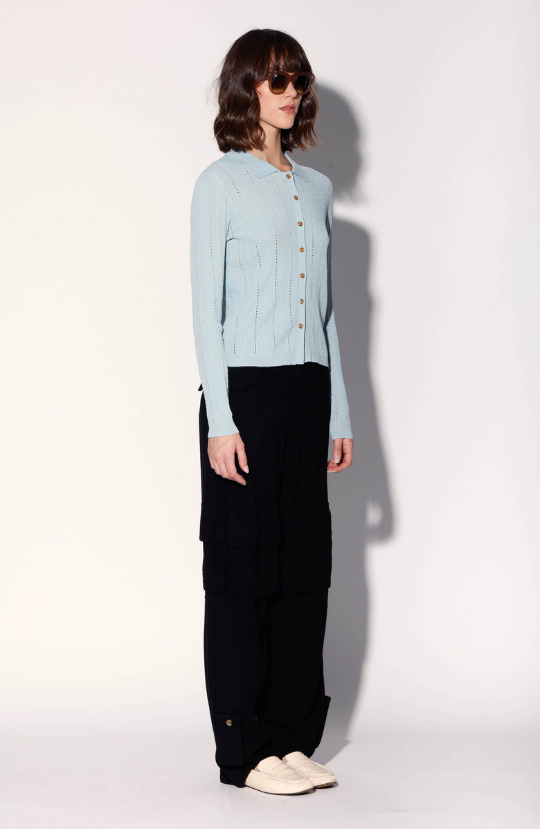 Walter Baker Pippa Cardigan, Alternate, color, Aqua