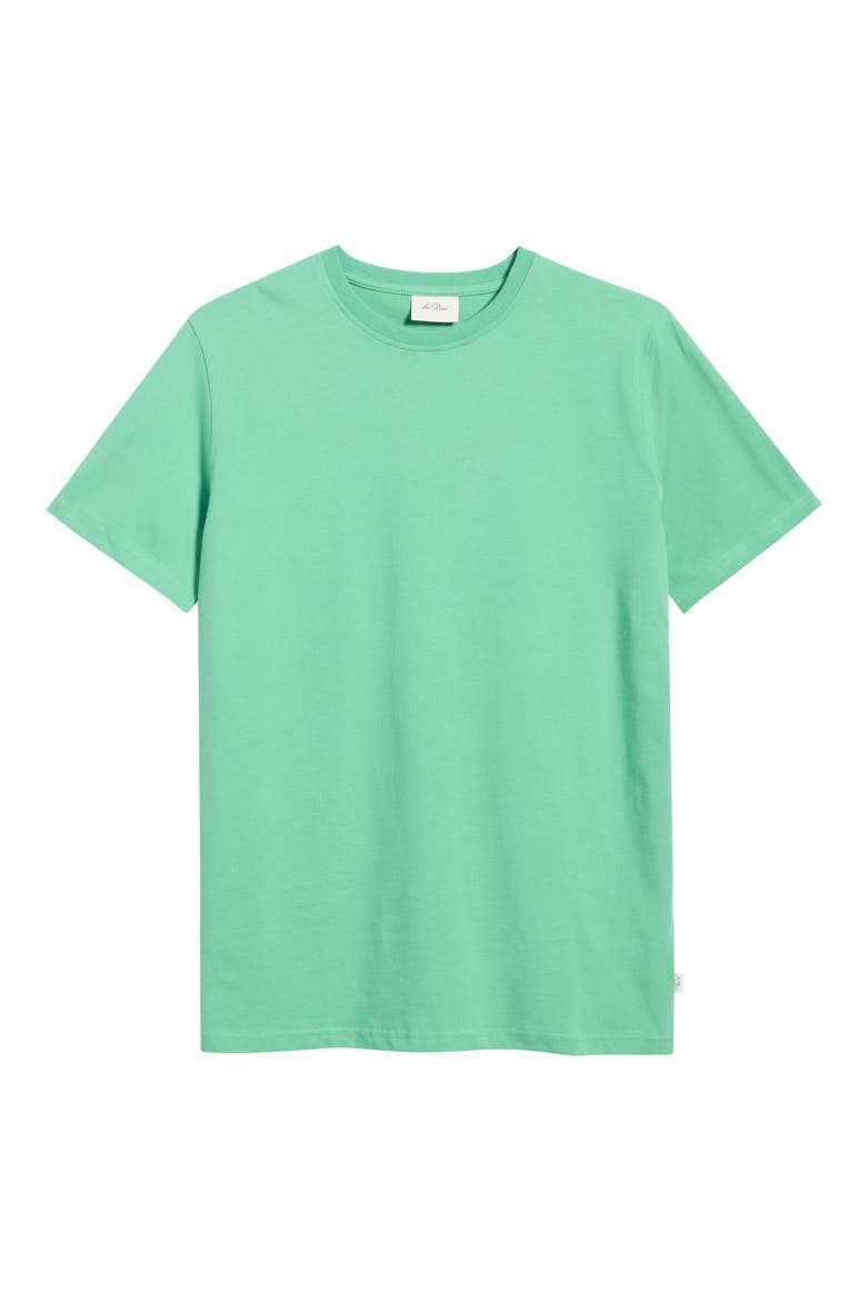 Flower Organic Cotton Graphic T-Shirt, Alternate, color, GREEN SPRUCE