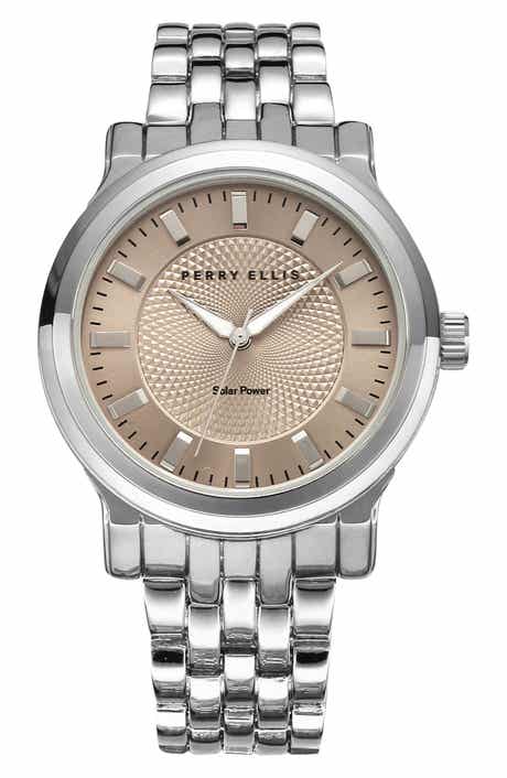 Perry Ellis Solar Mesh Strap Watch