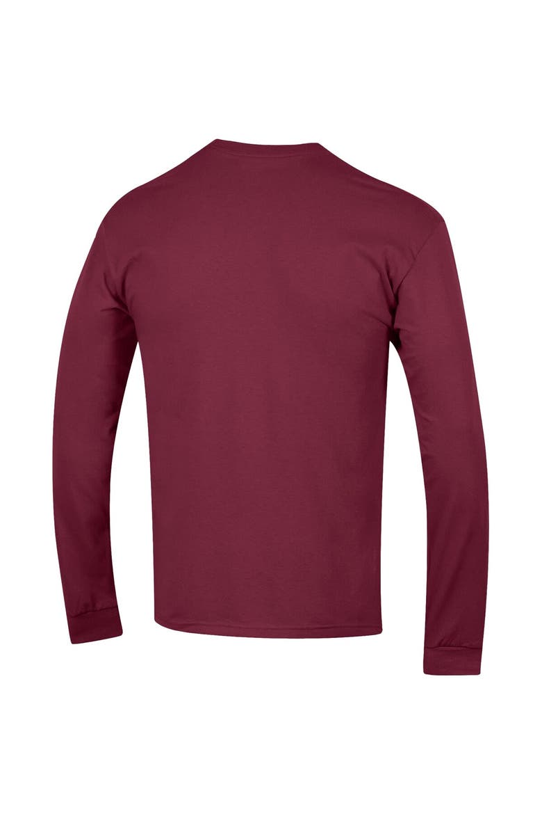 Men's Champion  Burgundy Washington Commanders Seal Long Sleeve T-Shirt, Alternate, color, Burgundy