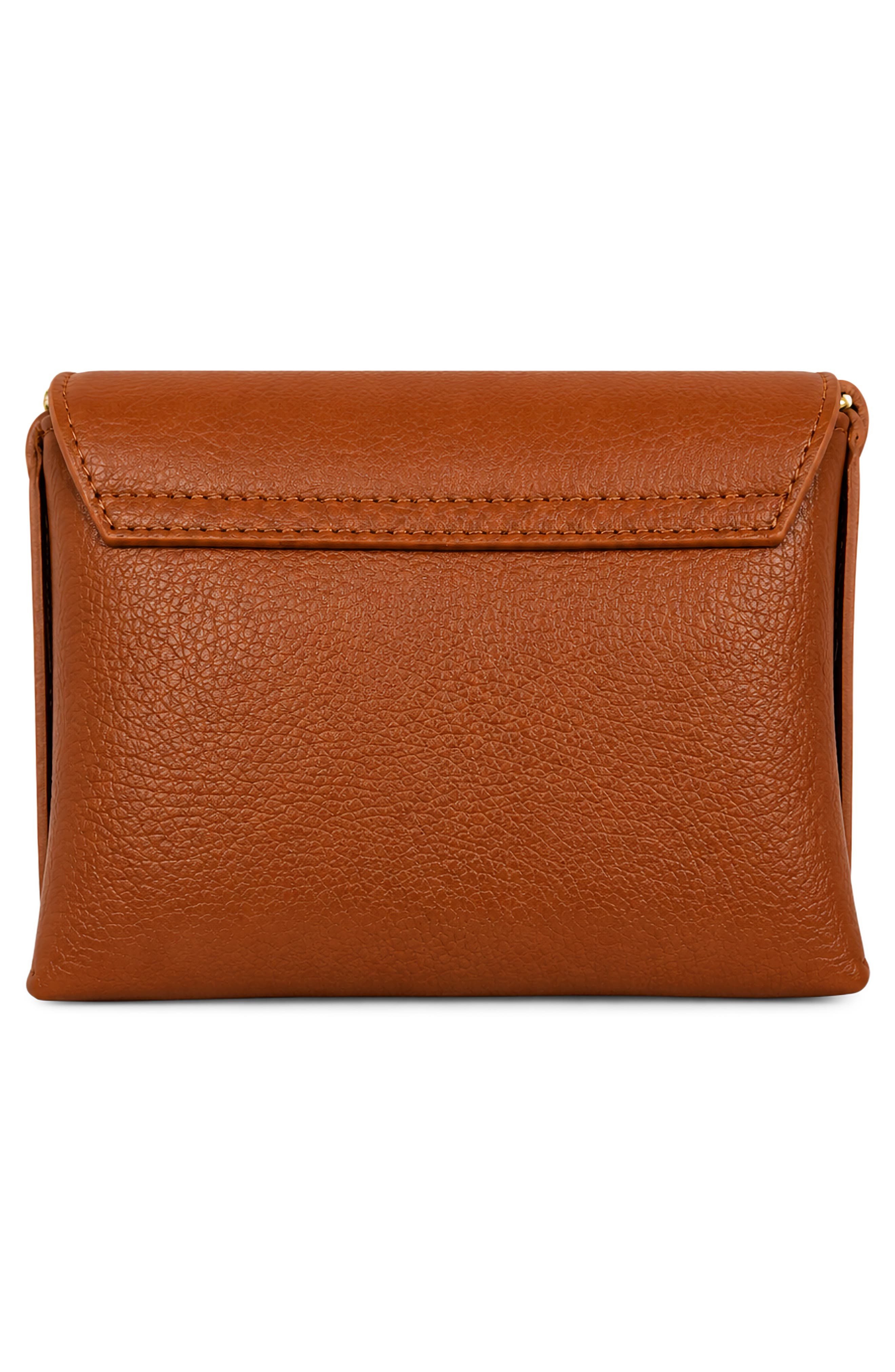 Camille Studded Leather Crossbody Bag, Alternate, color, BROWN