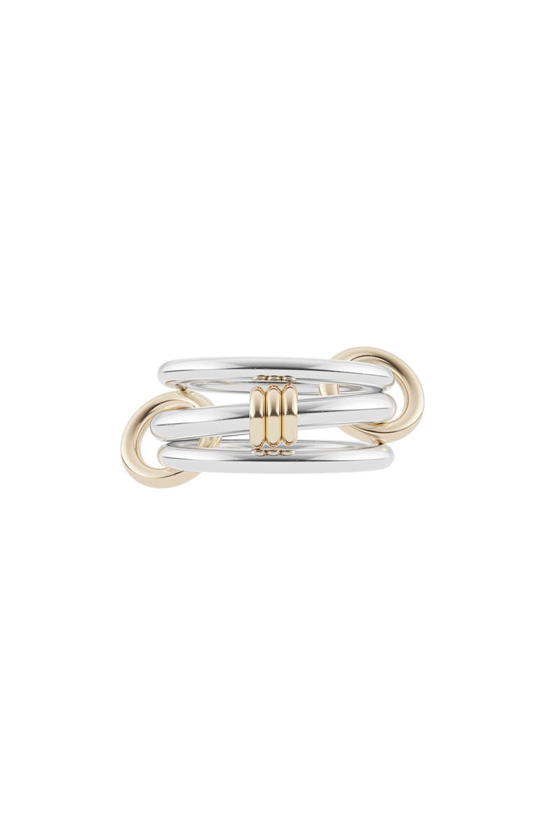 Spinelli Kilcollin Arc Linked Ring, Main, color, Silver