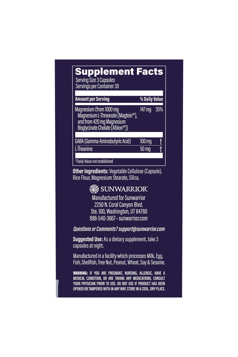 MagZen Magnesium Calm Capsules, 90ct Bottle, Alternate, color, No Color