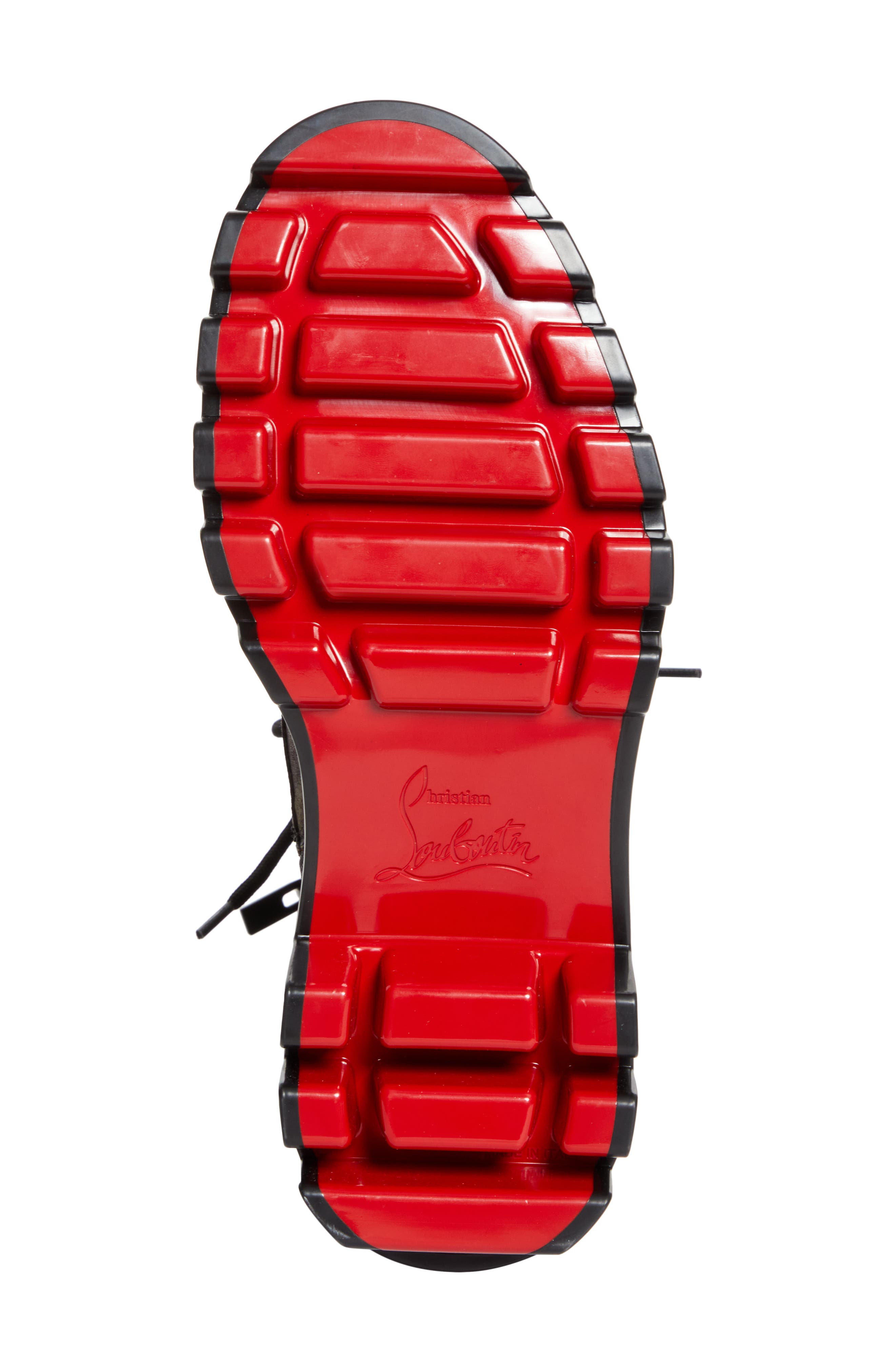 Christian Louboutin Trott Dune Camo Print Combat Boot, Alternate, color, Cafe/ Green