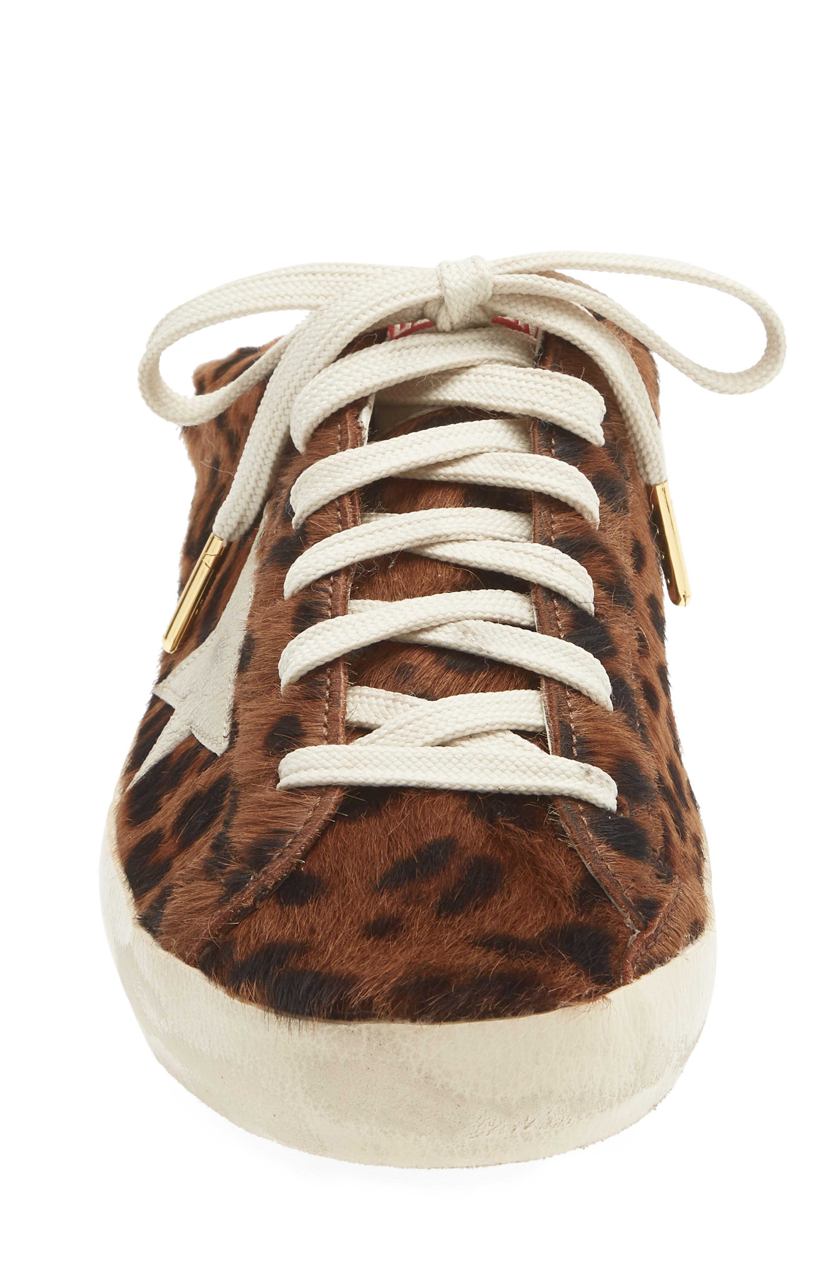 Super-Star Sabot Genuine Calf Hair Mule Sneaker, Alternate, color, BEIGE BROWN LEO/ CREAM
