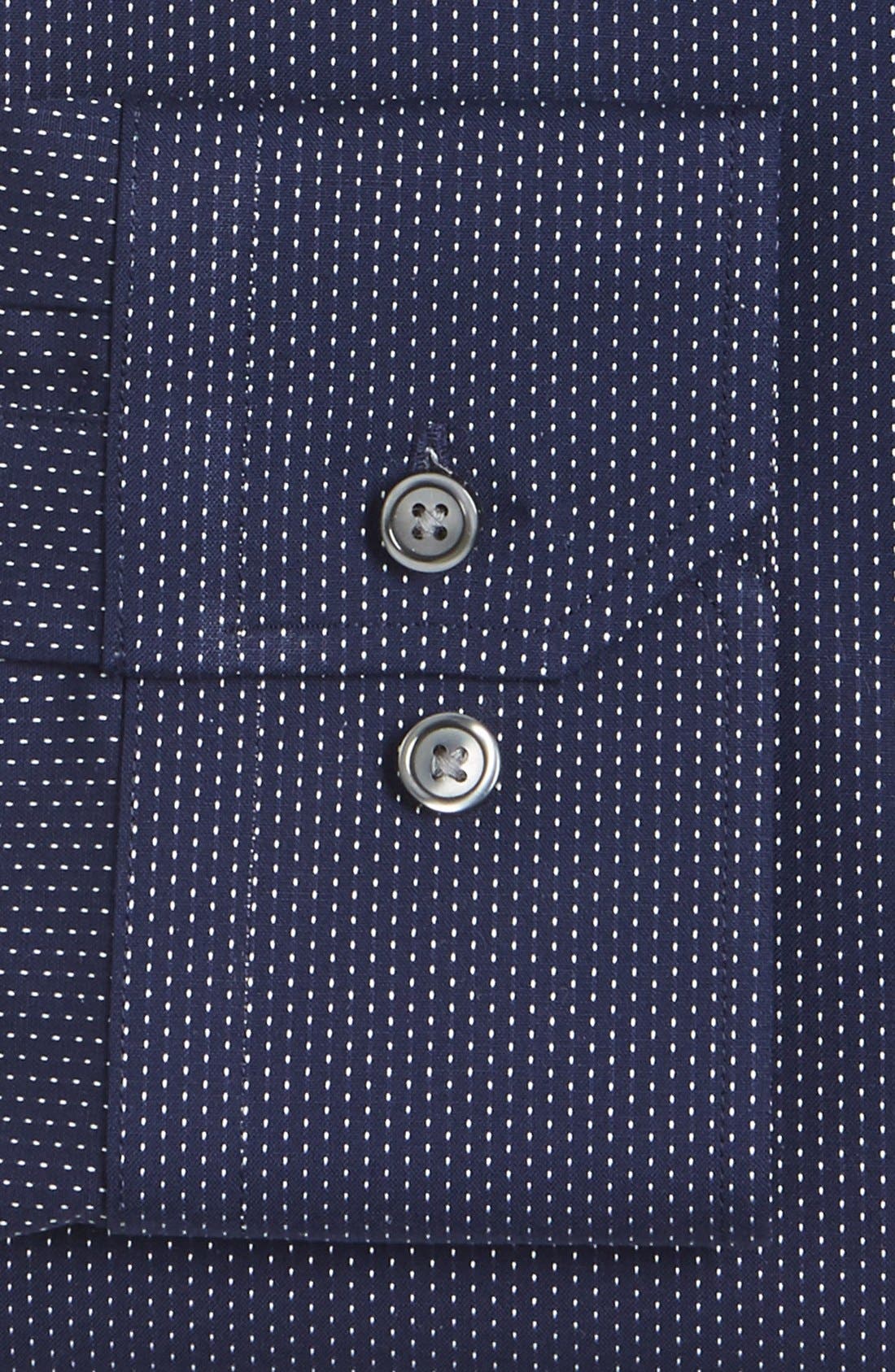 calibrate trim fit dress shirt Calibrate Trim Fit Button Down Shirt Blue White Gingham Stretch Men's Size L