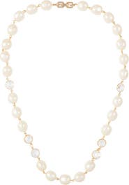 Susan Caplan 1990s Vintage Givenchy Faux Pearl Statement Necklace