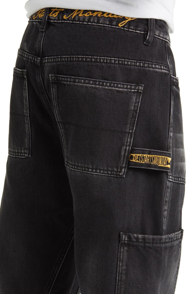 DIET STARTS MONDAY Release Hem Cotton Carpenter Jeans, Alternate, color,