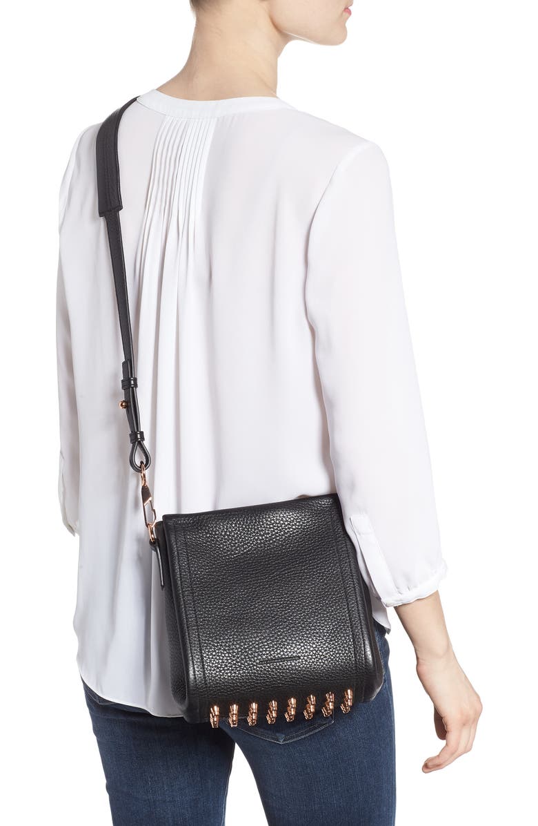 Alexander Wang Mini Darcy Leather Shoulder Bag, Alternate, color,