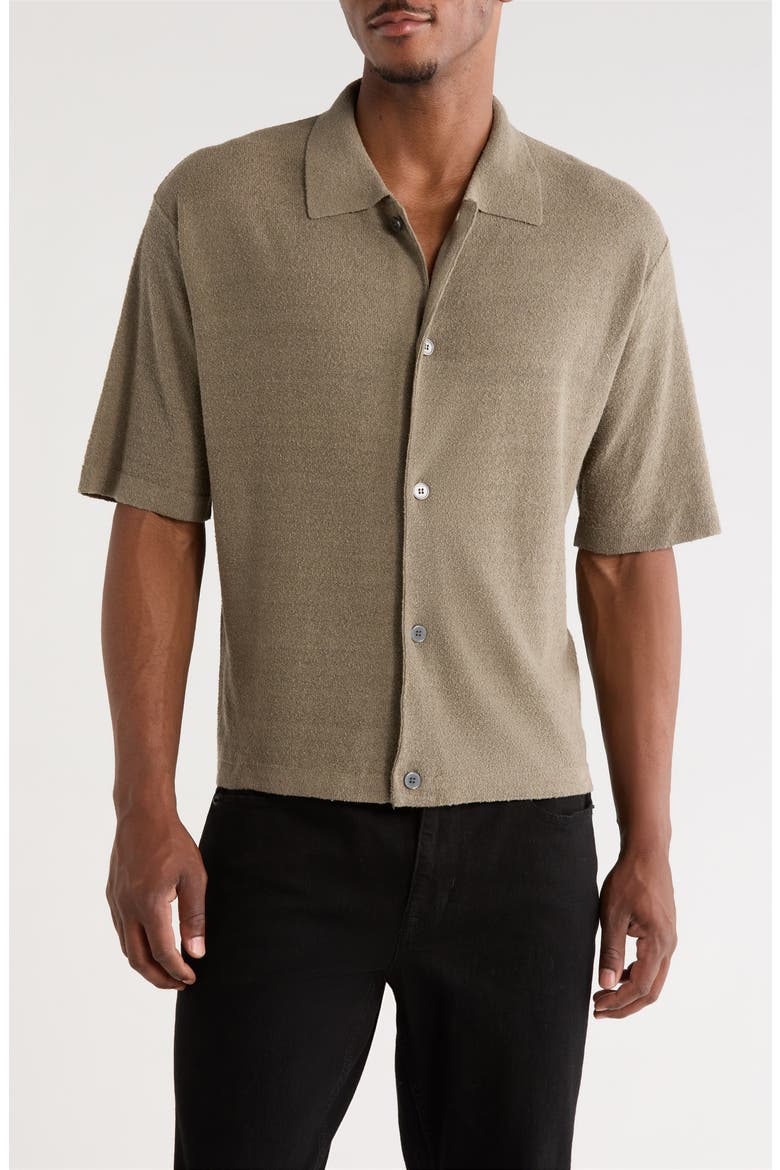 Linen & Silk Blend Button-Up Shirt (Men) | Nordstrom