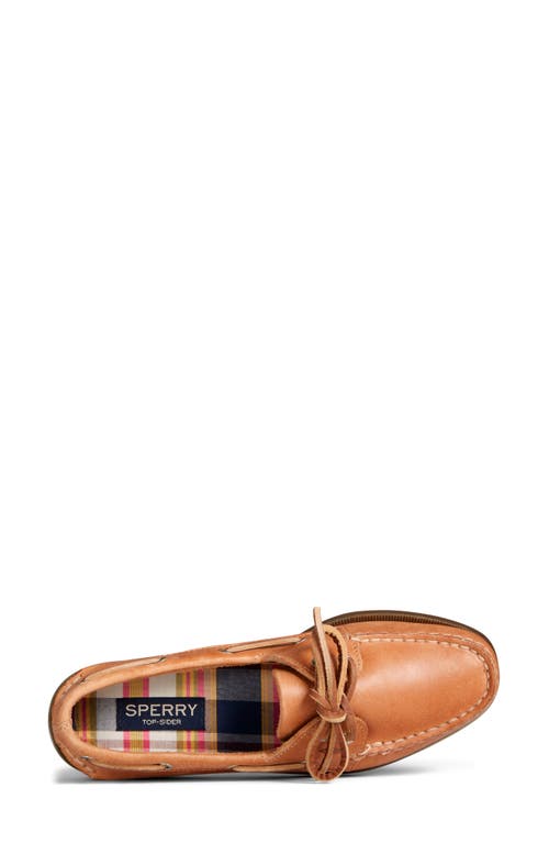 Sperry Authentic Original 2-eye Boat Shoe In Nutmeg Leather Mix Mat