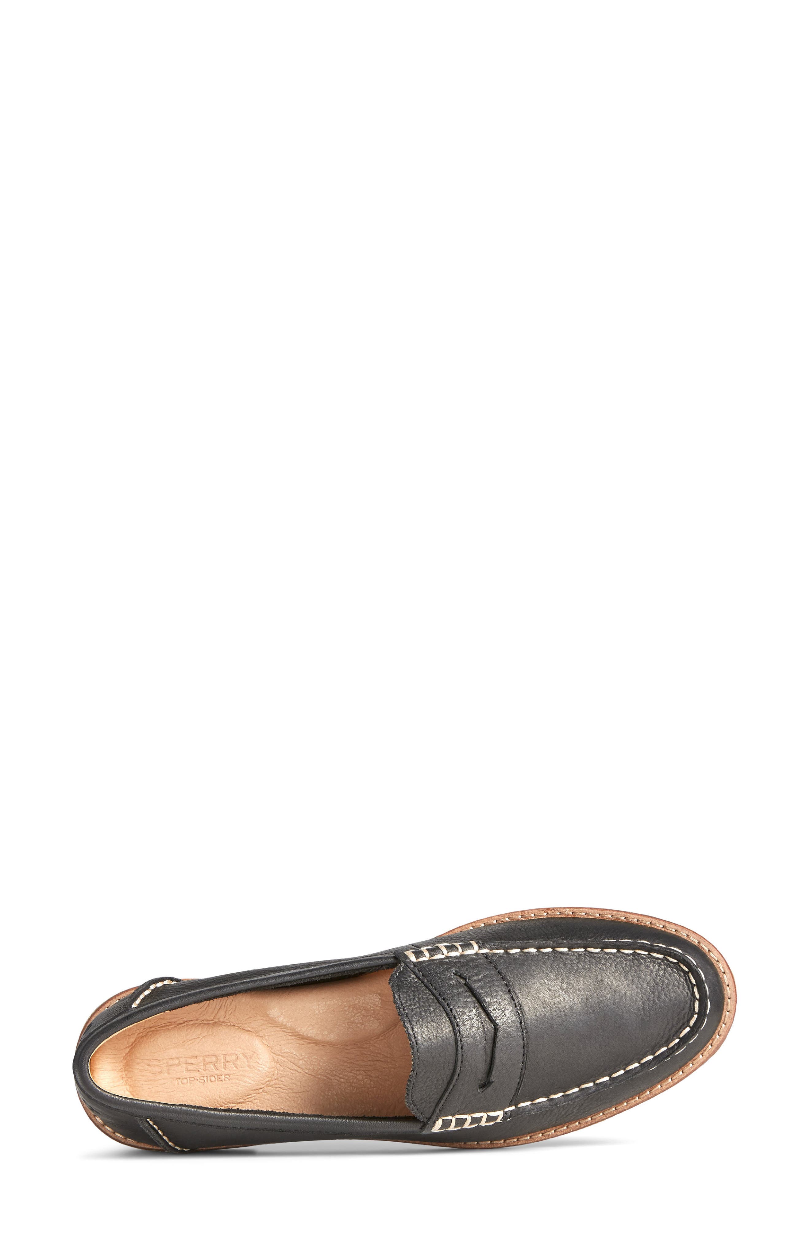 Sperry Seaport Penny Loafer, Alternate, color, Black