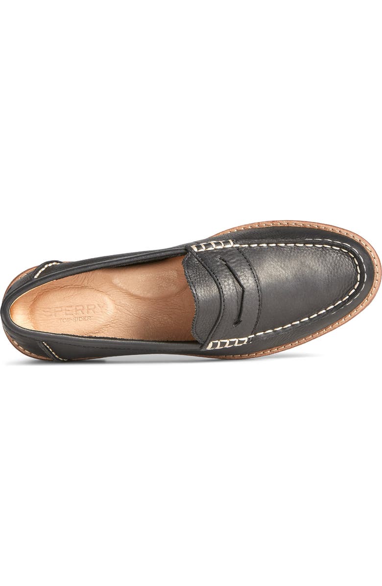 Sperry Seaport Penny Loafer, Alternate, color, Black