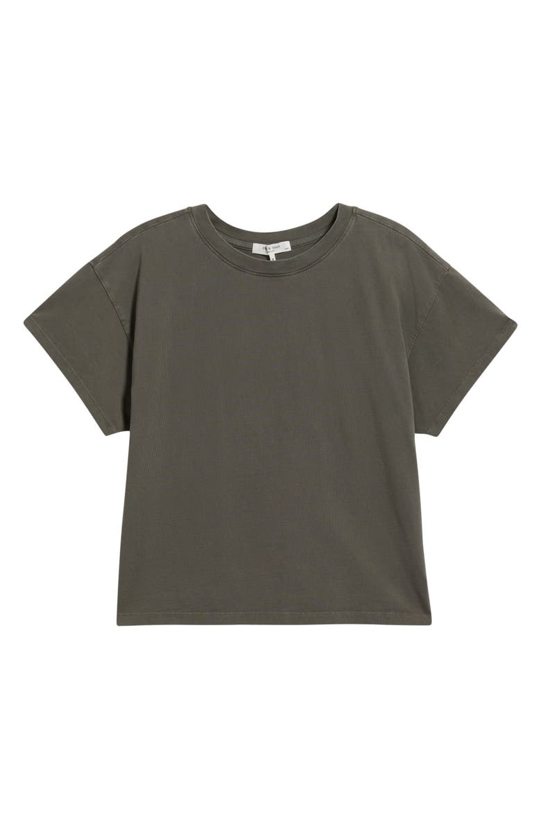 rag & bone Kelly Washed Boxy Cotton T-Shirt, Alternate, color, Slate