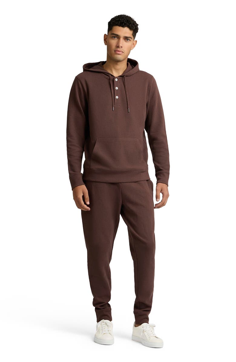 Onia Heavyweight Cotton Waffle Jogger, Main, color, Java
