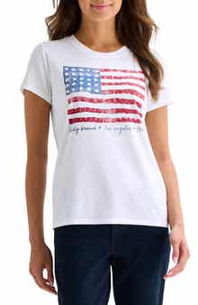 Lucky Brand Bandana Flag Short Sleeve T-Shirt
