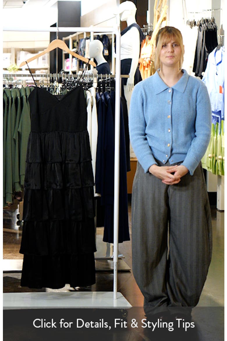 Tiered Sweetheart Neck Midi Dress video