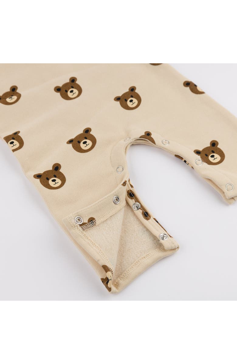 Oh baby! Brand Teddy Romper- Infant, Alternate, color, Biscotti