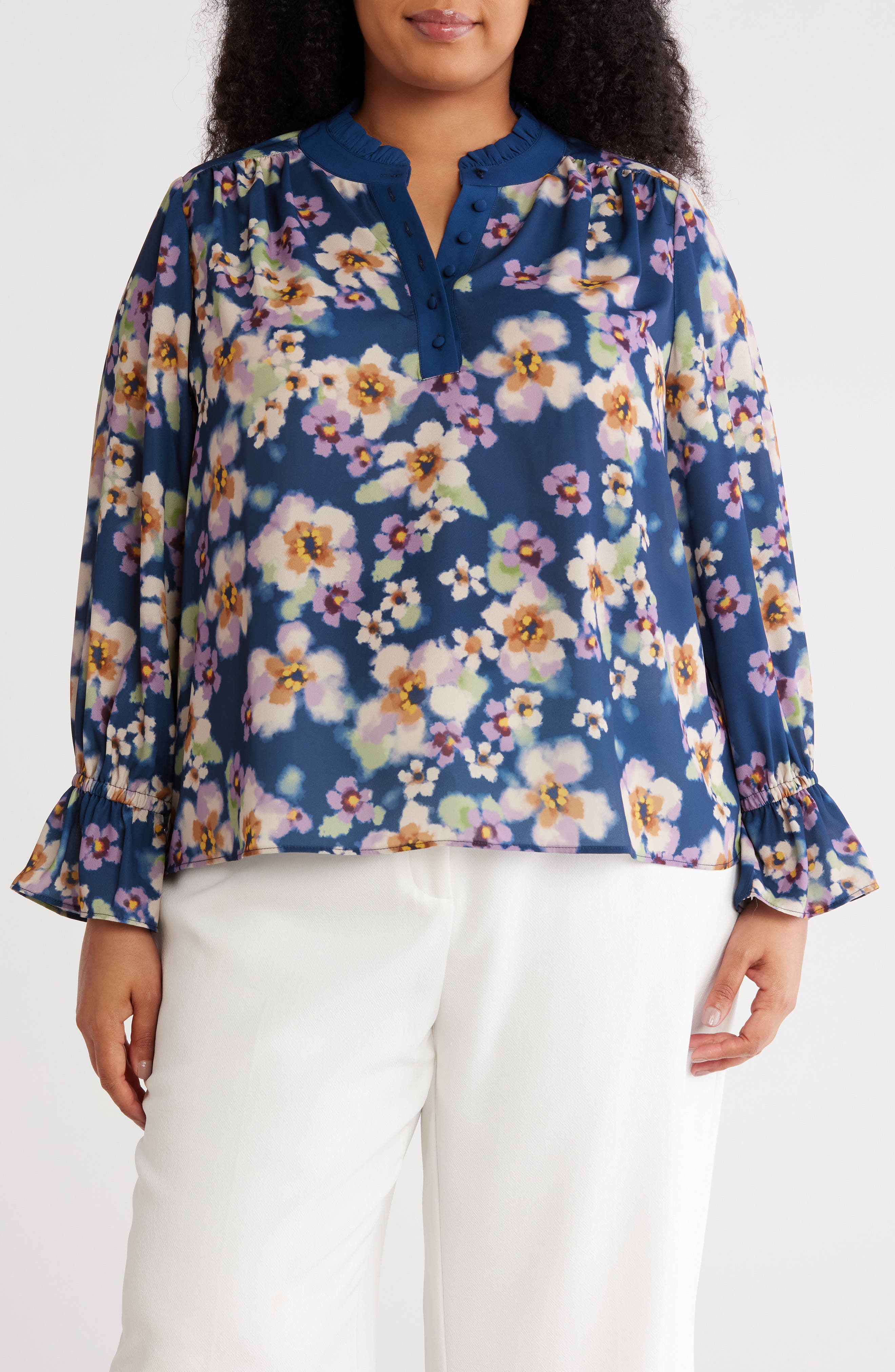 Gemma + Jane Ruffle Long Sleeve Top