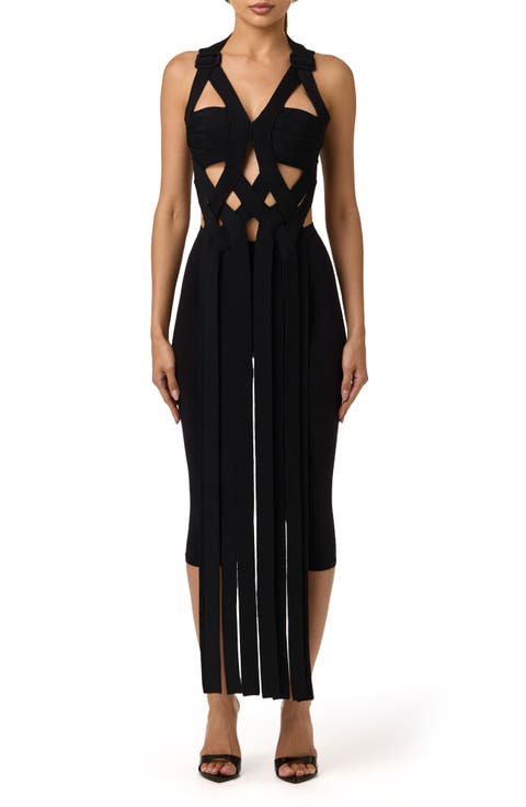 Buckle Fringe Knit Top