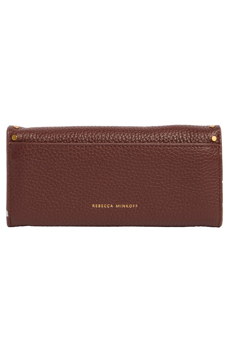 Rebecca Minkoff Darren Leather Continental Wallet, Alternate, color, Cherrywood