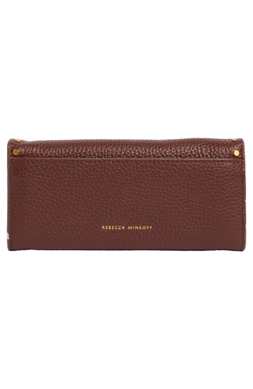 Rebecca Minkoff Darren Leather Continental Wallet In Brown