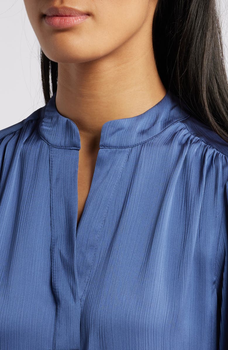 Anne Klein Pleated Long Sleeve Shirt, Alternate, color, 