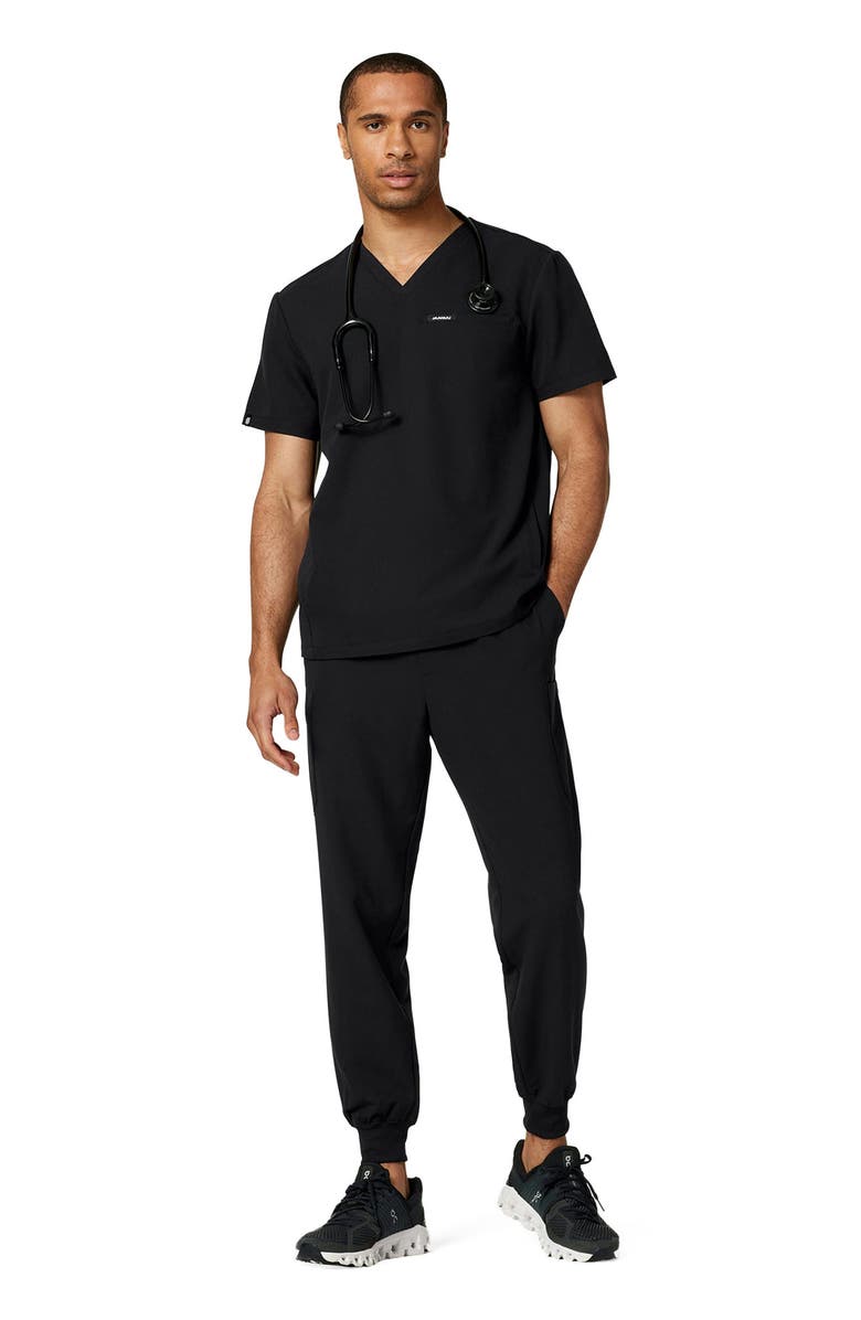 JAANUU Osmo Men's 8-Pocket Classic Scrub Jogger, Main, color, Black