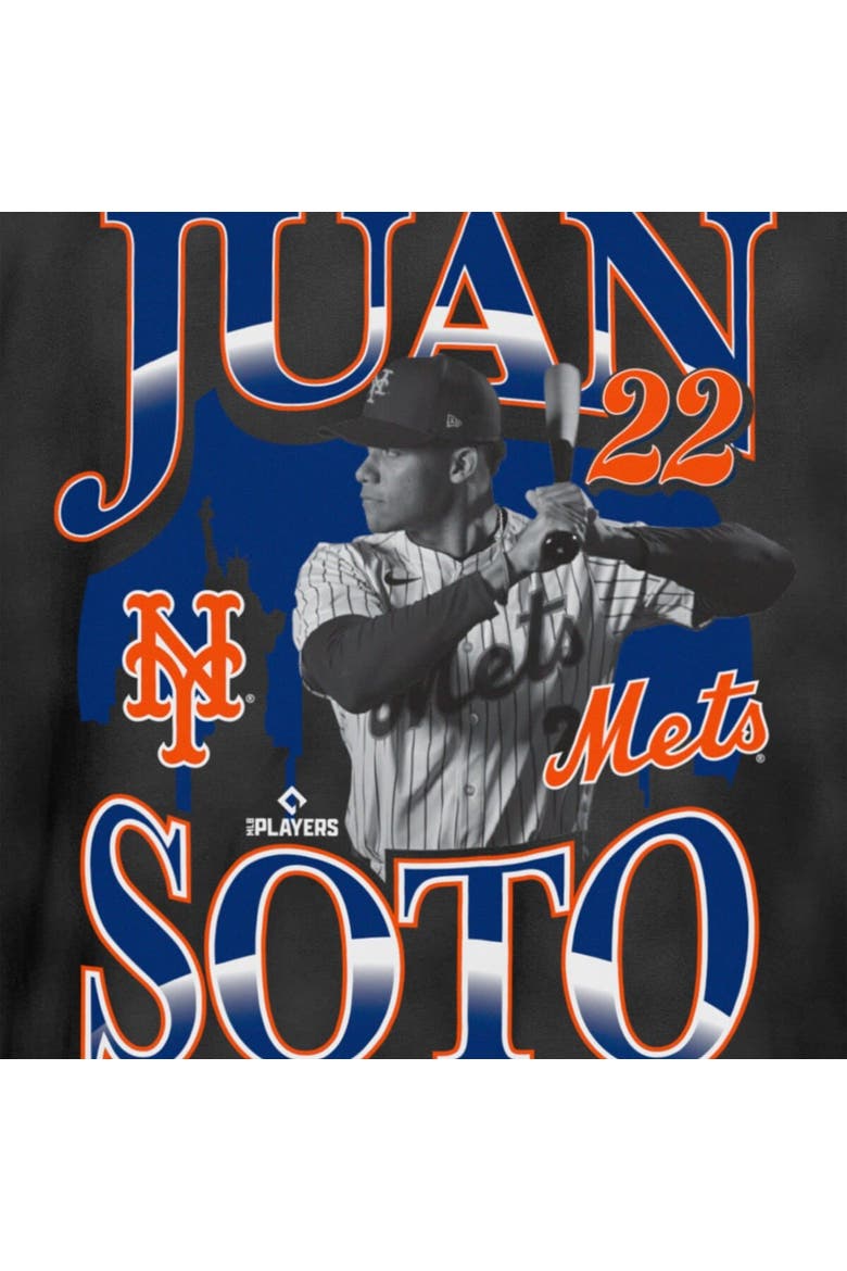 Men's New Era Juan Soto Black New York Mets Batter Up Player T-Shirt, Alternate, color, Black