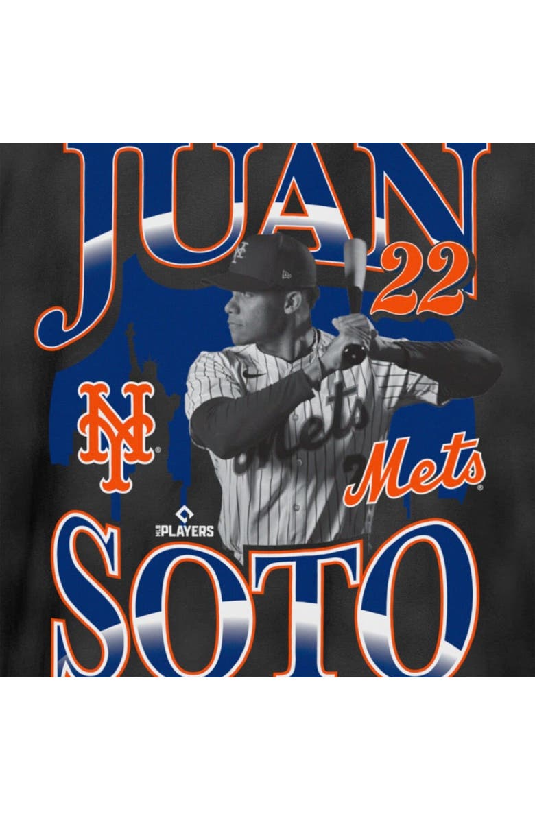 New Era Men's New Era Juan Soto Black New York Mets Batter Up Player T-Shirt, Alternate, color, Black