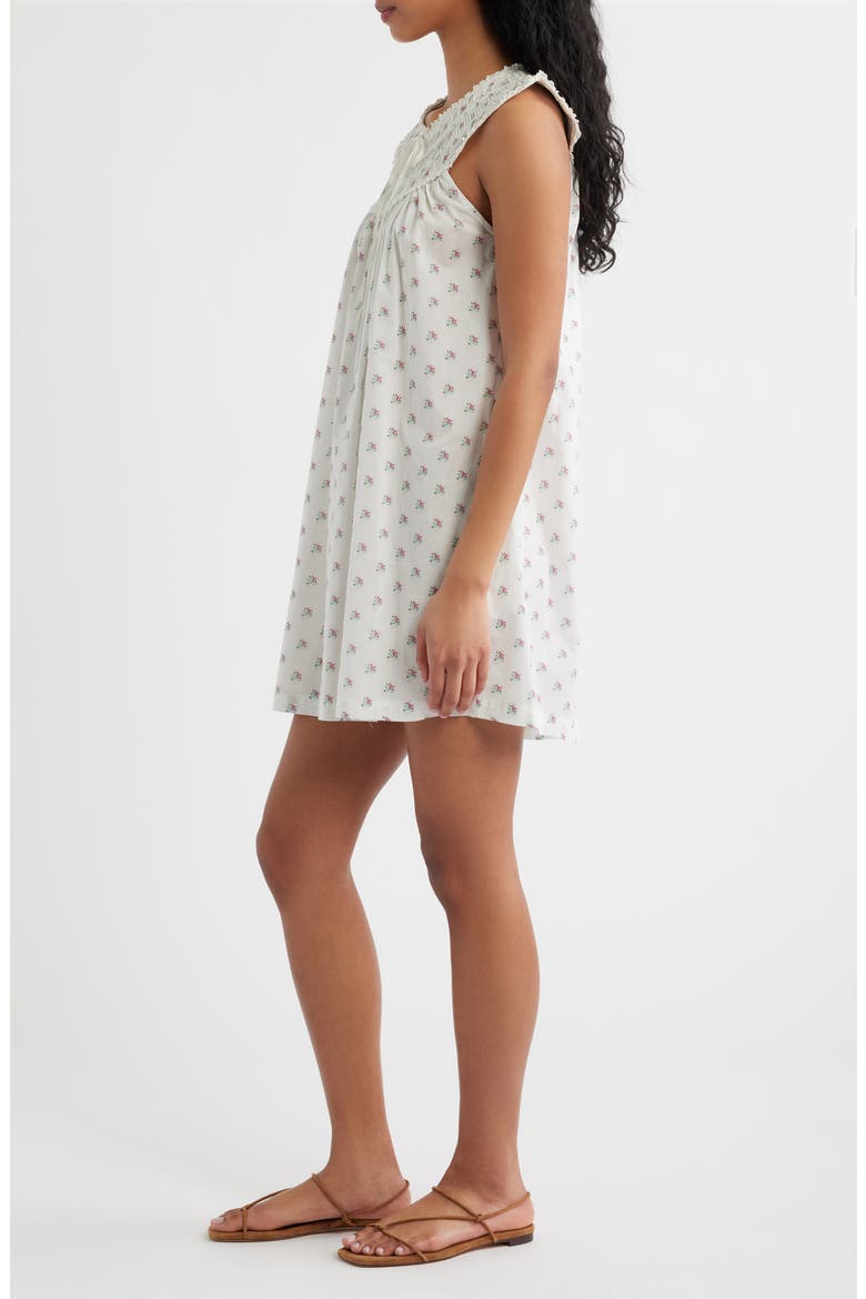 Verity Print Smocked Yoke Dress, Alternate, color, PETIT POSY CALICO