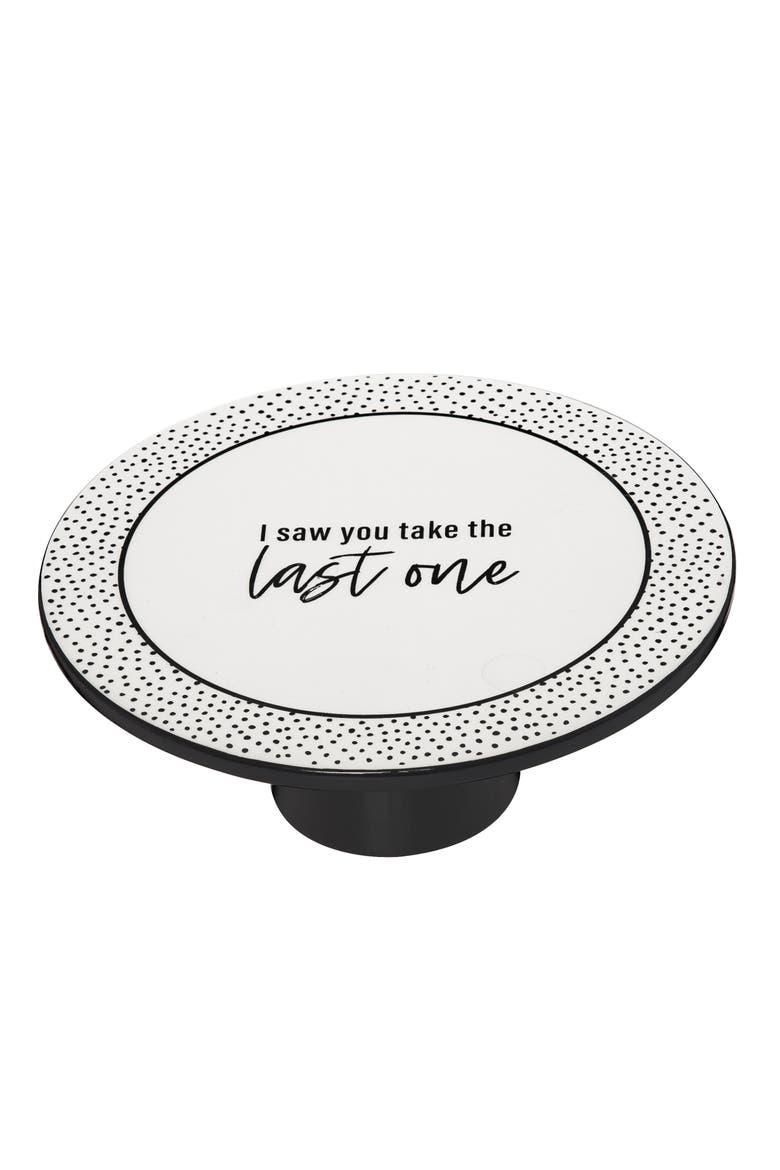 I Saw You Take The Last One Pedestal Ceramic White, Main, color, White
