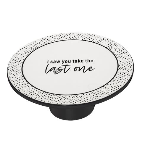 I Saw You Take The Last One Pedestal Ceramic White