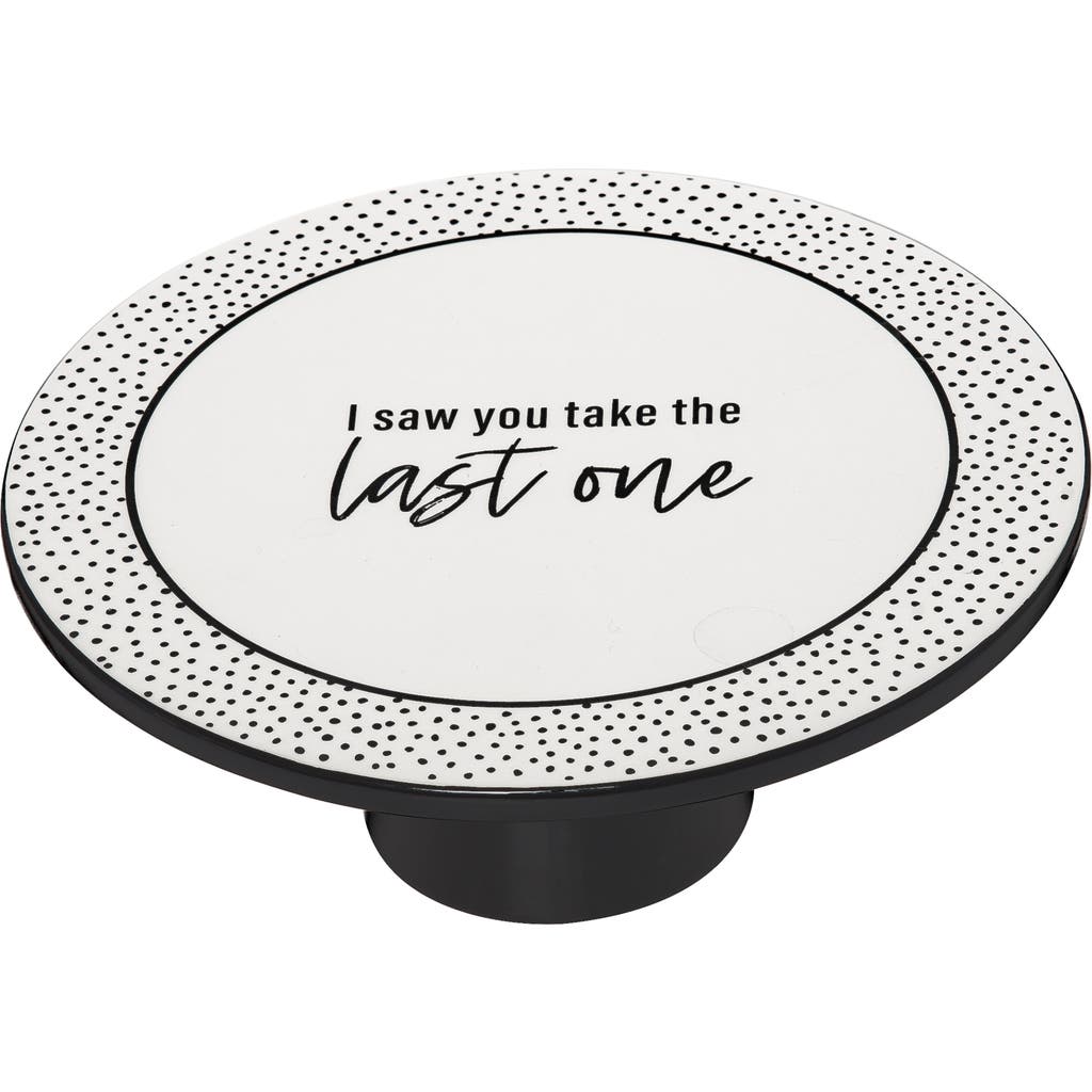 Totalee Gift I Saw You Take The Last One Pedestal Ceramic White In Multi