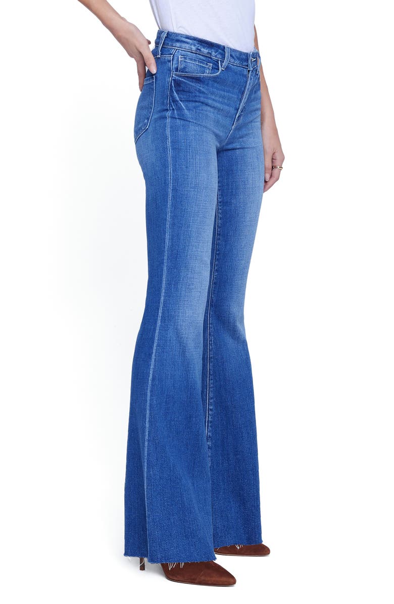 L'AGENCE Sera High Waist Flare Jeans, Alternate, color, Bordello