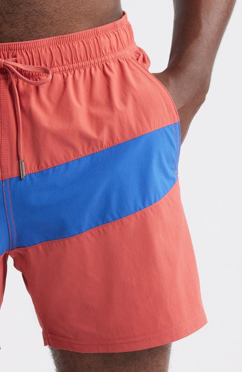 Fair Harbor The Bungalow Water Repellent Swim Trunks In Multi