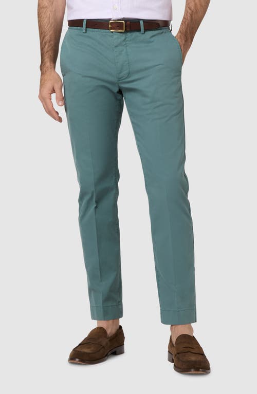 Sid Mashburn Garment Dye Slim Straight Leg Field Pants In Juniper Ap Twill