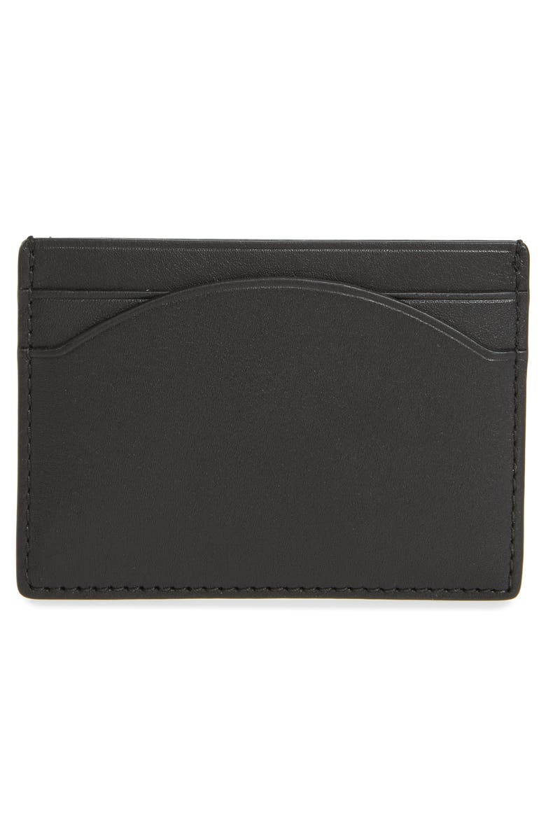 Skagen Leather Card Case, Alternate, color,